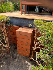 Leaning Boundary Wall Repairs