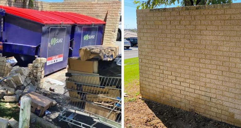 Brick Vehicle Damage - Before & After